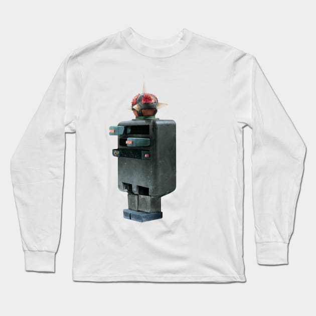 Quark Robot Long Sleeve T-Shirt by Andydrewz